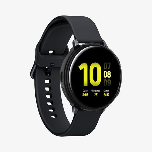 ACS06394 - Galaxy Watch 6 Classic (47mm) Case Liquid Air in matte black showing the front